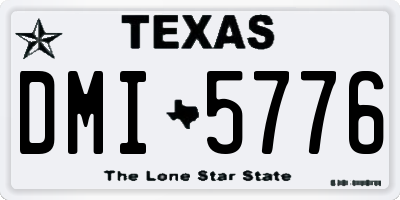 TX license plate DMI5776