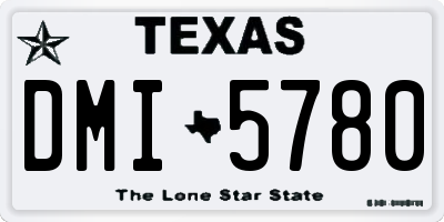TX license plate DMI5780
