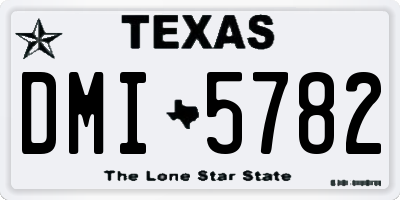 TX license plate DMI5782