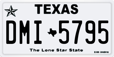 TX license plate DMI5795
