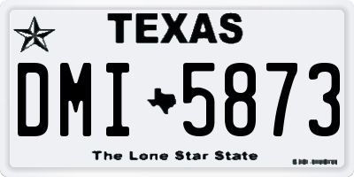 TX license plate DMI5873