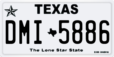 TX license plate DMI5886