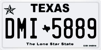 TX license plate DMI5889