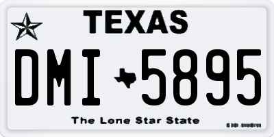 TX license plate DMI5895