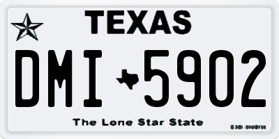 TX license plate DMI5902