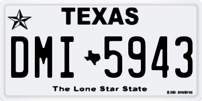 TX license plate DMI5943
