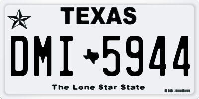 TX license plate DMI5944