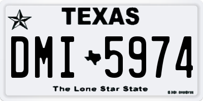 TX license plate DMI5974