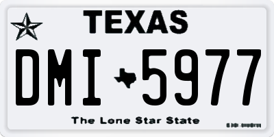 TX license plate DMI5977