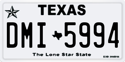 TX license plate DMI5994
