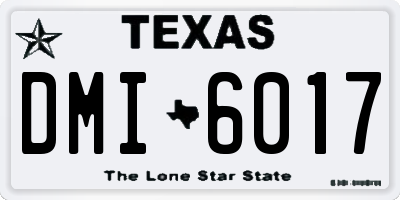 TX license plate DMI6017