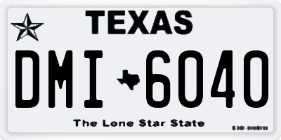 TX license plate DMI6040