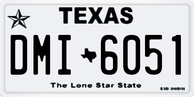 TX license plate DMI6051