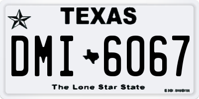 TX license plate DMI6067