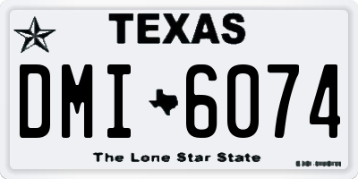 TX license plate DMI6074