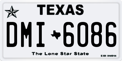 TX license plate DMI6086
