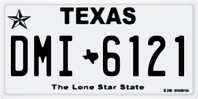 TX license plate DMI6121