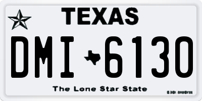 TX license plate DMI6130