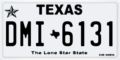 TX license plate DMI6131