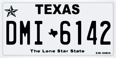 TX license plate DMI6142