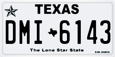 TX license plate DMI6143