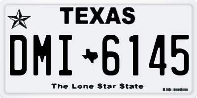 TX license plate DMI6145