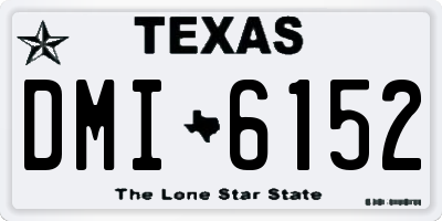 TX license plate DMI6152