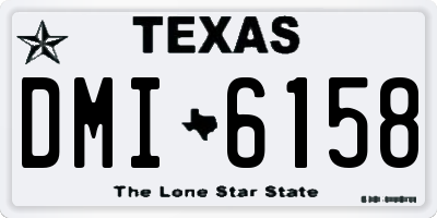 TX license plate DMI6158