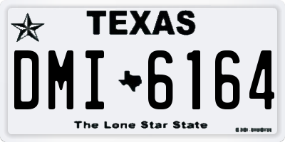 TX license plate DMI6164