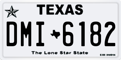 TX license plate DMI6182