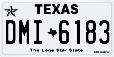 TX license plate DMI6183