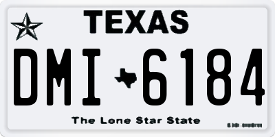 TX license plate DMI6184