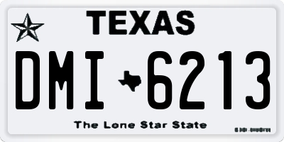 TX license plate DMI6213