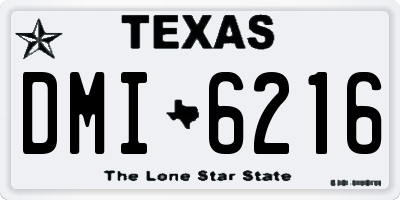 TX license plate DMI6216