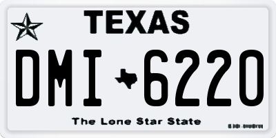 TX license plate DMI6220
