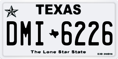 TX license plate DMI6226