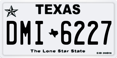 TX license plate DMI6227