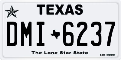TX license plate DMI6237