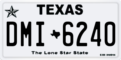 TX license plate DMI6240