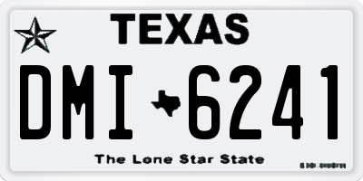 TX license plate DMI6241