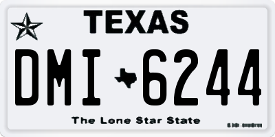 TX license plate DMI6244