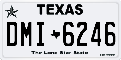 TX license plate DMI6246