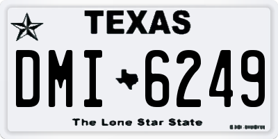 TX license plate DMI6249