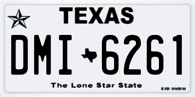 TX license plate DMI6261
