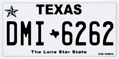 TX license plate DMI6262