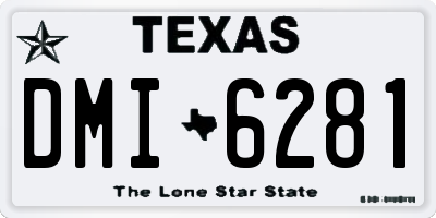TX license plate DMI6281
