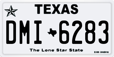 TX license plate DMI6283