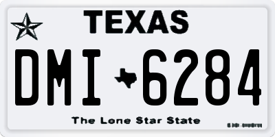 TX license plate DMI6284