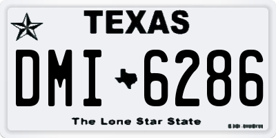 TX license plate DMI6286