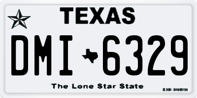 TX license plate DMI6329